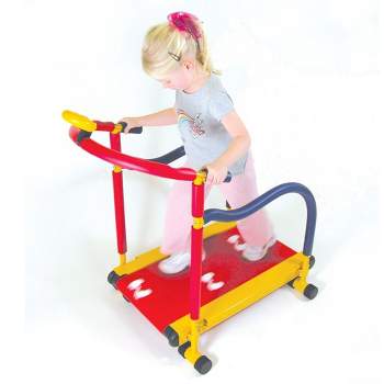 Fun & Fitness For Kids WCR-9201 Non-Motorized Self-Propelled Children's Exercise Treadmill for Kids 3-7 with Battery-Operated Timer Monitor