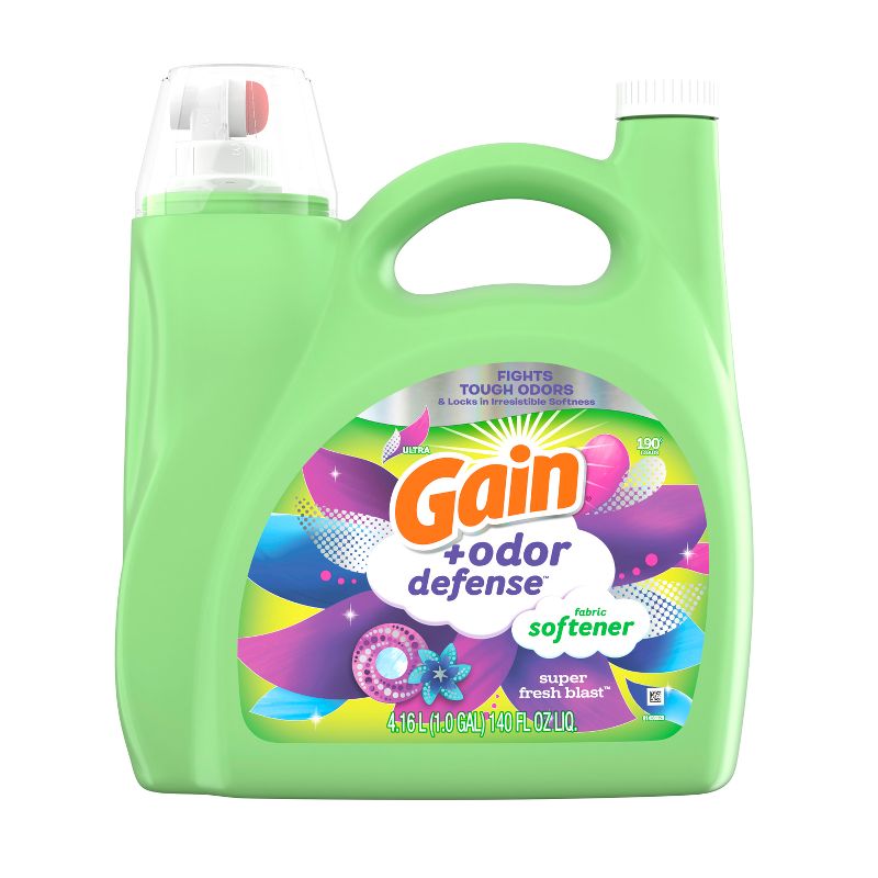Gain Odor Defense Fabric Softener - Super Fresh Blast - 140 fl oz, 3 of 10