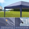 Karl Home | 10 ft. x 20 ft. Blue Iron-framed Fabric-clothed Party Tent - 3 of 4
