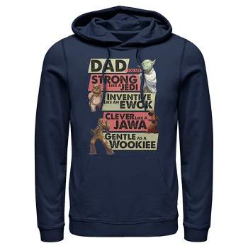 Men's Star Wars Dad You are Strong Inventive Clever Gentle Pull Over Hoodie