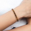 Light Brown Leather Bracelet with Natural Stone Beads, Adjustable Wrap Design for Men Women Teen Yoga - 4 of 4