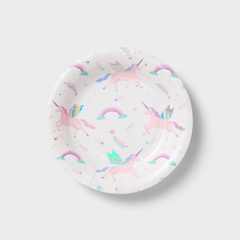 20ct Unicorn Snack Plates - Spritz&#8482;, 1 of 4