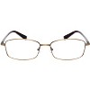 John Varvatos V150-GOL Mens Rectangle Designer Reading Glasses Antique Gold 53mm - 2 of 4