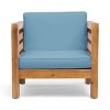 Modern Patio Arm Chair,High-quality Patio Chair With Acacia Wood Frame,Patio Chairs With Cushions -Maison Boucle - 2 of 4