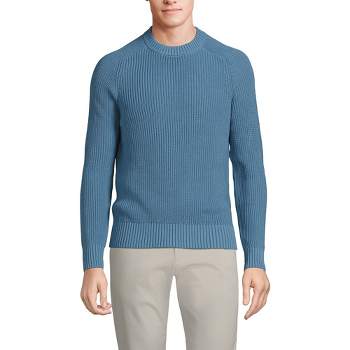Lands' End Men's Drifter Cotton Crewneck Sweater