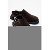 Laby - Brown Suede Leather Clogs (Women) Brown Suede 7 Forever & Always Shoes - 2 of 4