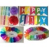 AZ Import Happy Birthday Party Rainbow Color Paper Decorations - 3 of 4