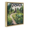 Stupell Industries Rural Floral Cottage Garden Blooms Floating Frame Canvas Art, Gold, 25" x 25" - 2 of 4