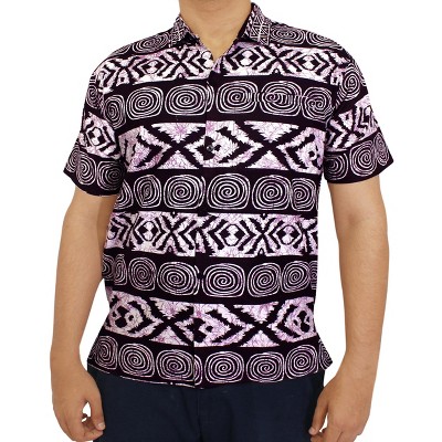LA LEELA Mens Hawaiian Shirts Short Sleeve Button Down Shirt Floral Shirt Men Summer Beach Casual Vacation Aloha Shirts for Men Funny