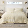 5/7 Pcs Bedding Set with Cationic Dyeing for Striking Double-Sided Contrast - 2 of 4