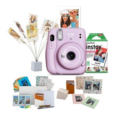 Fujifilm instax Mini 11 Instant Camera Holiday Bundle with Film and Memento Set