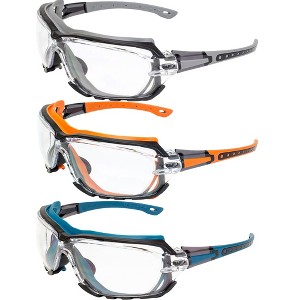 3 Pairs of Global Vision Eyewear Octane Safety Motorcycle Goggles - 1 of 4