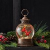 LED Christmas Snow Globe – Cardinal Motif – 8"H – Tabletop Accent – By Melrose - 2 of 3