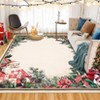 Christmas Santa Area Rug, Large Washable Non Slip Carpet, Soft Low Pile Floor Mat for Living Room, Bedroom, Kitchen Decoration - 2 of 4
