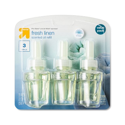 Fresh Linen Oil Air Freshener Refill - 2oz/3pk - up & up™ (Fits Glade and Air Wick warmers)