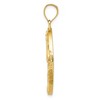 Black Bow Jewelry 14k Yellow Gold & Imitation Opal Lighthouse and Sailboat Oval Pendant - 2 of 4