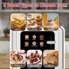 WHALL 2 Slice Toaster, Touchscreen Dual Independent Control Panel, Smart Bread Toaster, Stainless Steel Toaster, Extra Wide Slots Toaster With Bagel - image 4 of 4