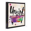 Stupell Industries Unwind Rainbow Colors Icon Bath, 25" x 25" - 3 of 4