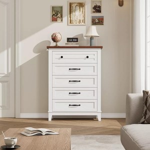 Jojoka 5 Dresser for Bedroom, Tall Vertical Drawer Dresser with Large Storage - 1 of 4