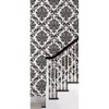 NuWallpaper Damask Peel & Stick Wallpaper Black/White: Vinyl Self-Adhesive, Classic Pattern, Peelable, Washable Surface - 2 of 3