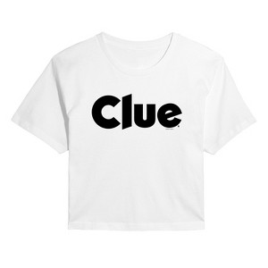 Women's - Clue - Clue Logo Cropped Graphic T-Shirt - 1 of 4