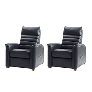 Alfredo Genuine Leather Power Zero Gravity Recliner with Adjustable Headrest Set of 2|HULALA HOME - 1 of 4