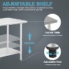 FDW 24/36/48/60in Stainless Steel Kitchen Work Table with  Adjustable Table Foot & Under Shelf Storage - 4 of 4