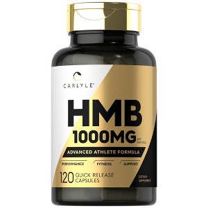 Carlyle HMB Supplement For Men & Women | 1000 mg | 120 Capsules - 1 of 4