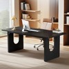 Resenkos Computer Desk, Gaming Desk,Computer Desk, Office Desk Computer Table Study Writing Desk,Vintage Grey & Black - 3 of 3