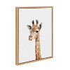 18" x 24" Sylvie Baby Giraffe Framed Canvas by Amy Peterson - Kate and Laurel - 2 of 4