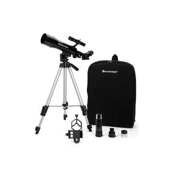 Celestron Travel Scope 50 Portable Telescope with Basic Smartphone Adapter - Black