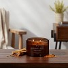 Lidded Glass Jar Crackling Wooden Wick Candle Applewood and Amber - Threshold™ - image 2 of 3