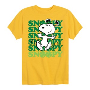 Boys' - Peanuts - Snoopy Clover Dance Short Sleeve Graphic T-Shirt - 1 of 4