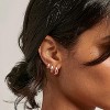 3Pairs Gold Hoop Earrings Set for Women Chunky Gold Silver Earring 14K Gold Filled Small Huggie Hoops Lightweight Tiny - 4 of 4