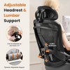 CAVINAS High-Back Desk Chair with Adjustable Lumbar Support & Headrest, Ergonomic Office Chair, Mesh Computer Chair with Soft Flip Up Arms - 3 of 4