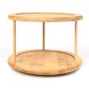 LunaLulinlk Kitchen Organizer Bamboo Turntable 2-Tier Spice Rack, 10.04 DIA x 6.89 in - 2 of 4