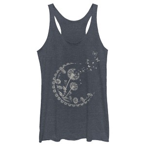 Women's Lost Gods Blowing Dandelion Racerback Tank Top - 1 of 4