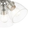 Livex Lighting Montgomery 3 - Light Flush Mount in  Brushed Nickel - 4 of 4