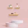 Syemin Decorative Wall Shelf Floating Shelves Wall Mounted Set of 3 Rustic Wood Wall Storage Shelves Decor Hanging Shelves, Black, 23.62"*5.31"*1.97" - 3 of 4