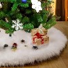 MOVSSOU Christmas Tree Skirt Plush Collar - 4 of 4