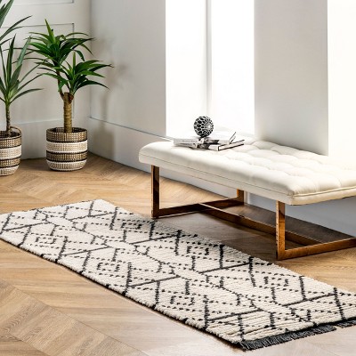 Nuloom Carlina Geometric Shag Fringe Indoor Area Rug