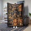 Dachshund Print Pattern All-Season Car Nap Blanket, Plush Fleece Throw, Polyester Fiber, Cozy Travel Blanket for Pets and Home Use - 3 of 4