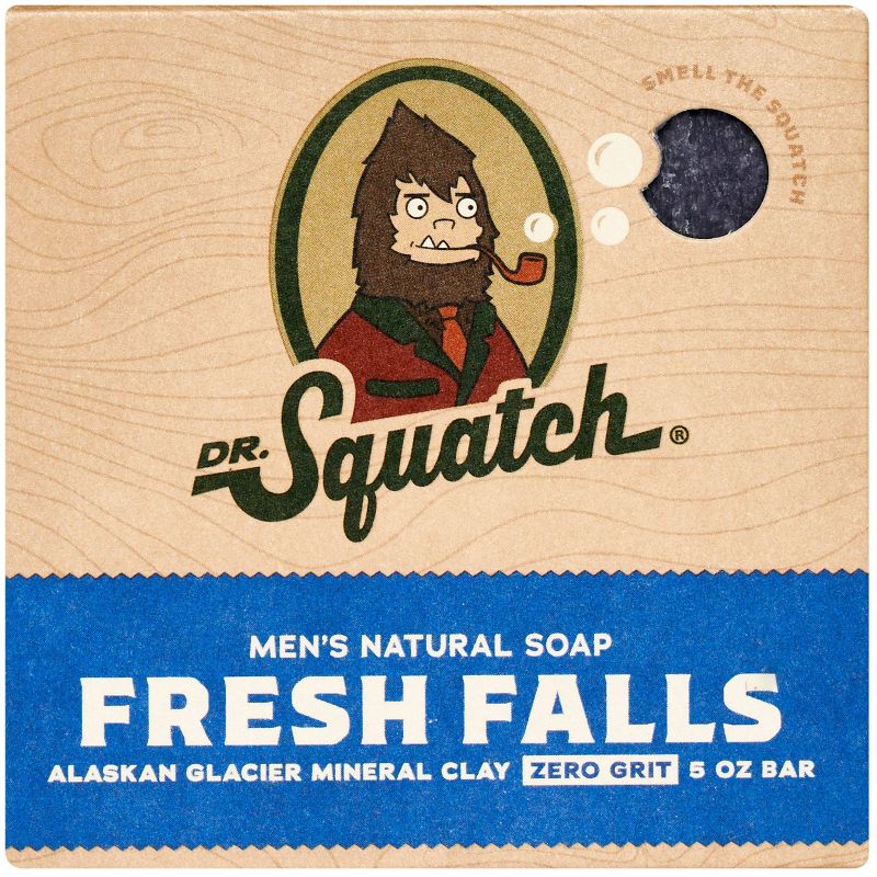 DR. SQUATCH Men&#39;s All Natural Bar Soap - Fresh Falls - Clean Breeze Scent - 5oz, 1 of 7