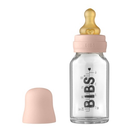 8oz Glass Baby Bottle with Silicone Sleeve | Lifefactory Stone Gray