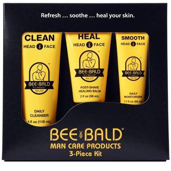 Bee Bald Shaving Travel Kit - Trial Size - 3pc
