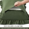 LISM 20"x 26"Ruffle Pillowcases Set of 2,Ruffled Pillow Shams with Envelope Closure - 4 of 4
