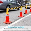 Pyle Retractable Emergency Traffic Cone Belt PCNTP16 - 10ft Yellow Warning Barrier - 3 of 4