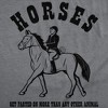Mens Funny T Shirts Horses Get Farted On More Than Any Animal Sarcastic Graphic Novelty Tee For Men - Crazy Dog Men's T Shirt - 2 of 4