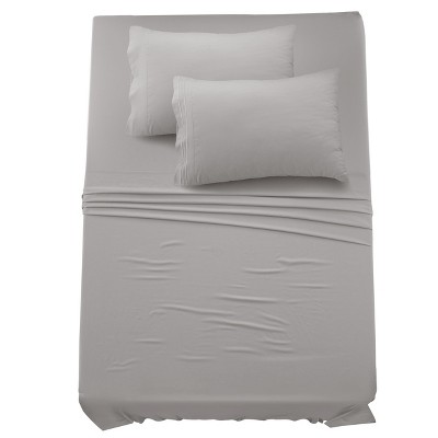 6 Piece Bed Sheet Set Ultra Soft Brushed Microfiber Solid Sheets with Pillow Cases - Lux Decor Collection