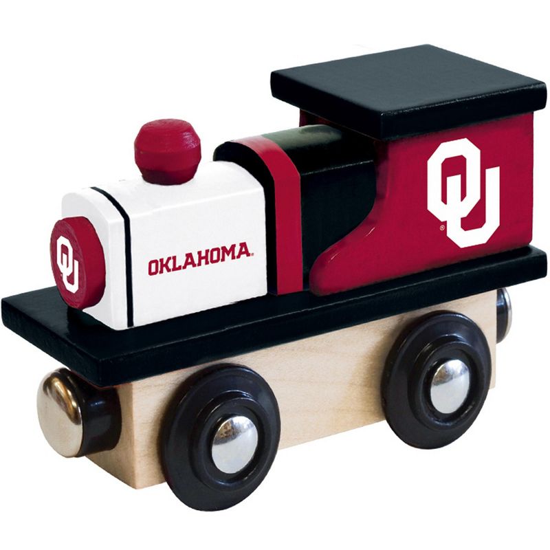 MasterPieces Officially Licensed NCAA Oklahoma Sooners Wooden Toy Train Engine For Kids, 1 of 4